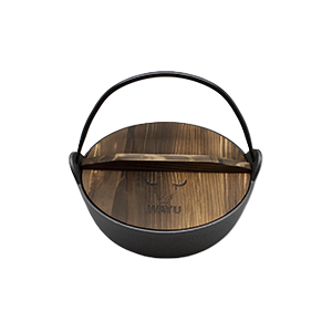 Olla con tapa de madera Iron Cast Wayu